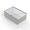 Anysizebasket Light Duty Basket: 12Lx8Wx4H, 304 SS, Hinged Lid with Thumb Clasp, No Handles, Mesh: 2 x .063 FLB-120080040-L02S - alternate 3
